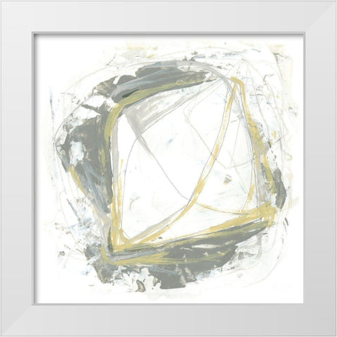 Neutral Diadem I White Modern Wood Framed Art Print by Vess, June Erica
