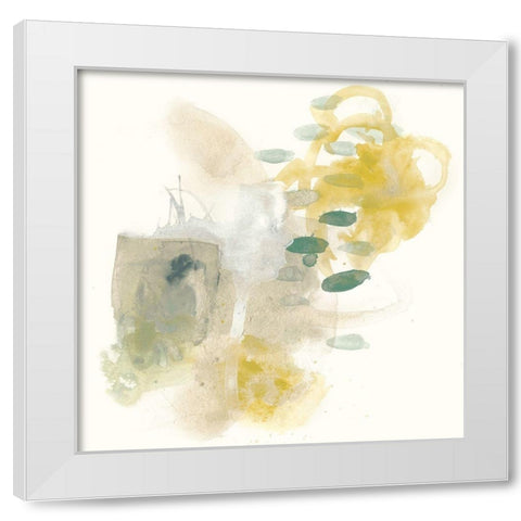Apex Formula IV White Modern Wood Framed Art Print by Vess, June Erica
