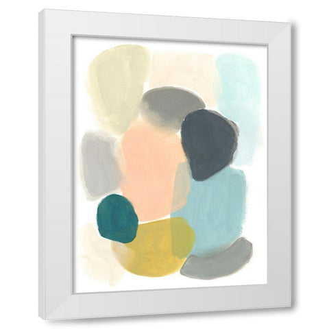 Variable Division I White Modern Wood Framed Art Print by Vess, June Erica