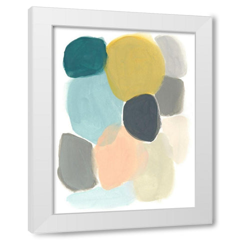 Variable Division II White Modern Wood Framed Art Print by Vess, June Erica