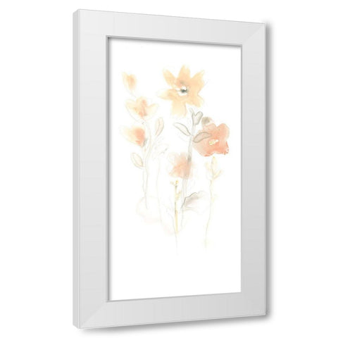 Corsage II White Modern Wood Framed Art Print by Vess, June Erica