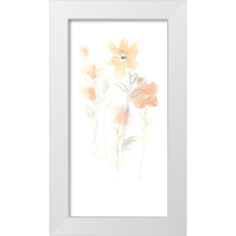 Corsage II White Modern Wood Framed Art Print by Vess, June Erica