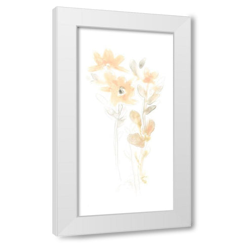 Corsage III White Modern Wood Framed Art Print by Vess, June Erica