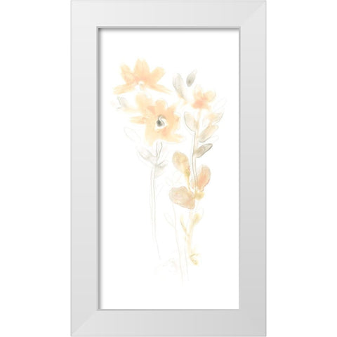 Corsage III White Modern Wood Framed Art Print by Vess, June Erica