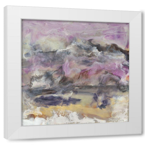 Lavendor Billows II White Modern Wood Framed Art Print by Holland, J.