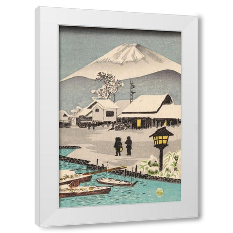 Iconic Japan XI White Modern Wood Framed Art Print by Unknown