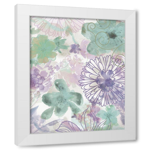 Bouquet of Dreams VIII White Modern Wood Framed Art Print by Naskrent, Delores