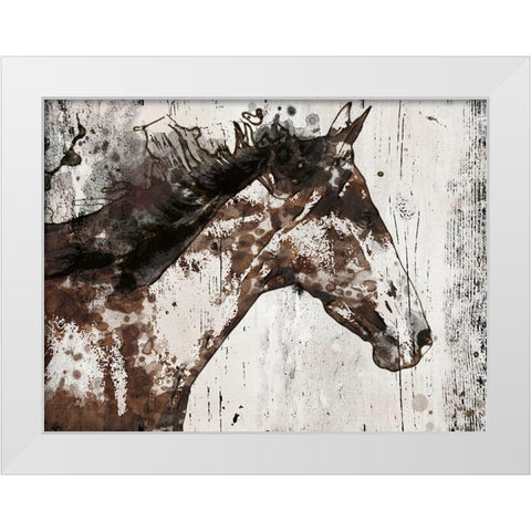 Galaxy Horse I White Modern Wood Framed Art Print by Orlov, Irena