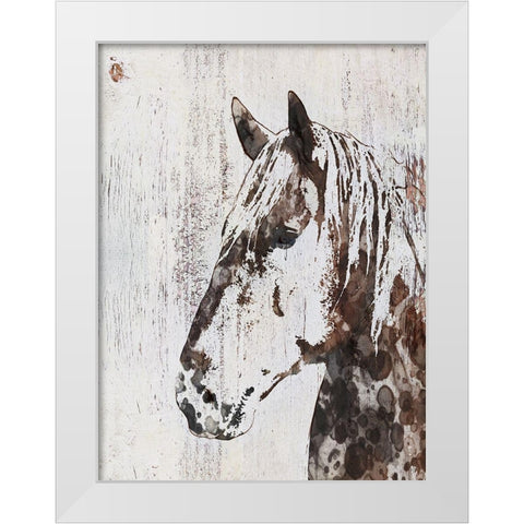 Galaxy Horse III White Modern Wood Framed Art Print by Orlov, Irena