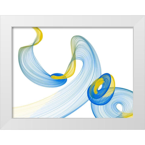 Touching Light I White Modern Wood Framed Art Print by Orlov, Irena