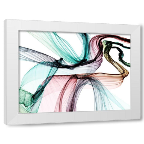 Invisible World VII White Modern Wood Framed Art Print by Orlov, Irena