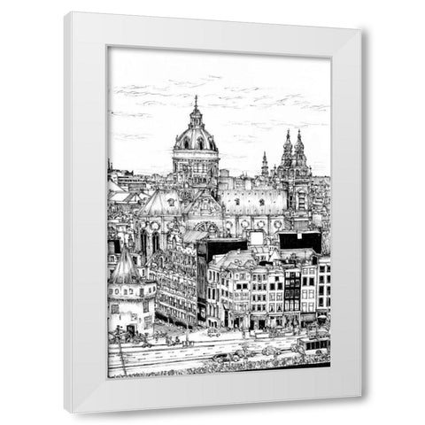 Tour of Europe V White Modern Wood Framed Art Print by Wang, Melissa