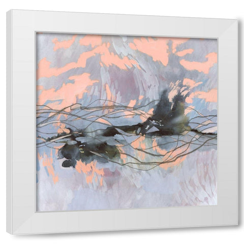 Horizon Flux II White Modern Wood Framed Art Print by Borges, Victoria