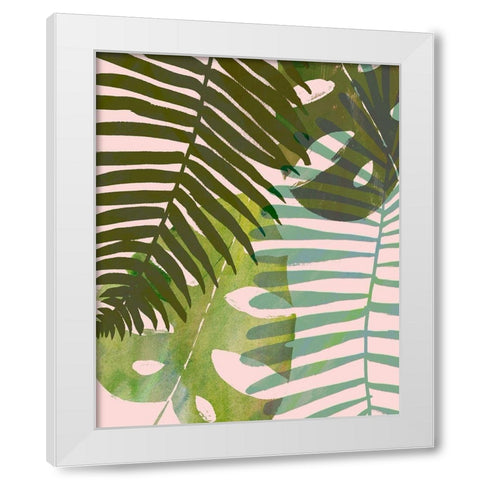 Tropical Tangle I White Modern Wood Framed Art Print by Borges, Victoria