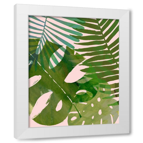 Tropical Tangle II White Modern Wood Framed Art Print by Borges, Victoria