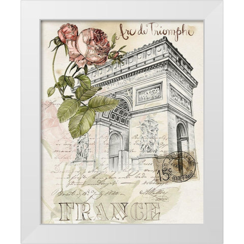 Paris Sketchbook II White Modern Wood Framed Art Print by Parker, Jennifer Paxton