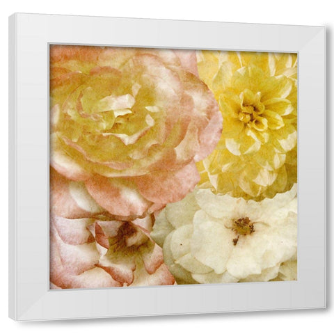 Beautiful Quartet I White Modern Wood Framed Art Print by Saunders, Alonzo