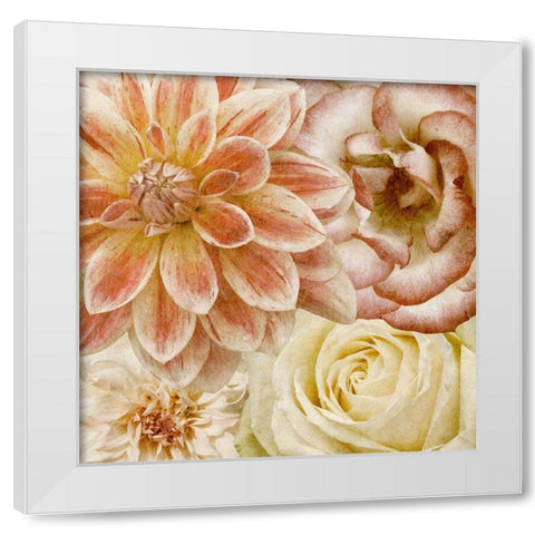 Beautiful Quartet II White Modern Wood Framed Art Print by Saunders, Alonzo