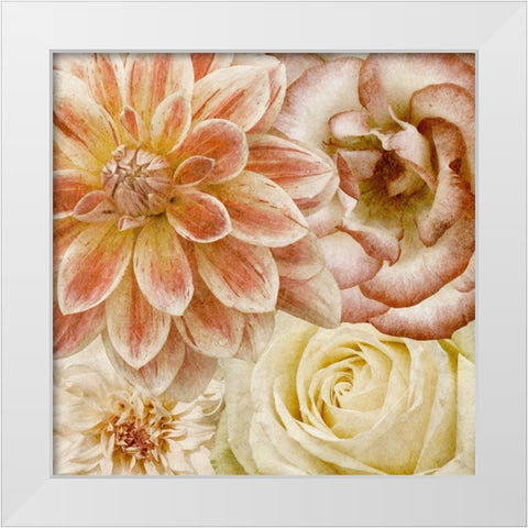 Beautiful Quartet II White Modern Wood Framed Art Print by Saunders, Alonzo