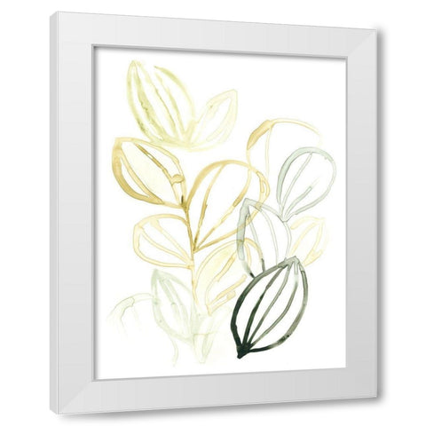 Seed Spectrum I White Modern Wood Framed Art Print by Vess, June Erica