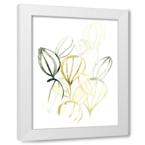 Seed Spectrum II White Modern Wood Framed Art Print by Vess, June Erica