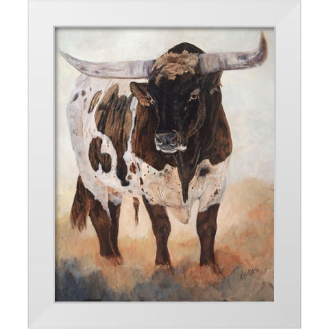 Big Daddy II White Modern Wood Framed Art Print by Winkler, Kathy