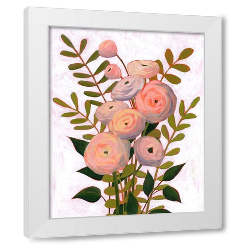 Flower Burst I White Modern Wood Framed Art Print by Popp, Grace
