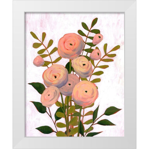 Flower Burst II White Modern Wood Framed Art Print by Popp, Grace
