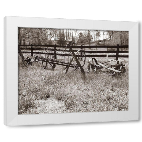 Sepia Farm Study IV White Modern Wood Framed Art Print by Ludwig, Alicia