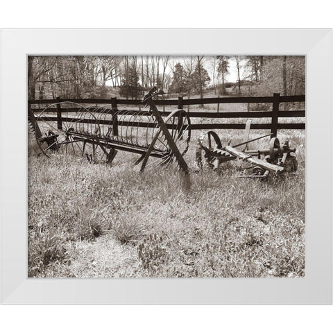 Sepia Farm Study IV White Modern Wood Framed Art Print by Ludwig, Alicia