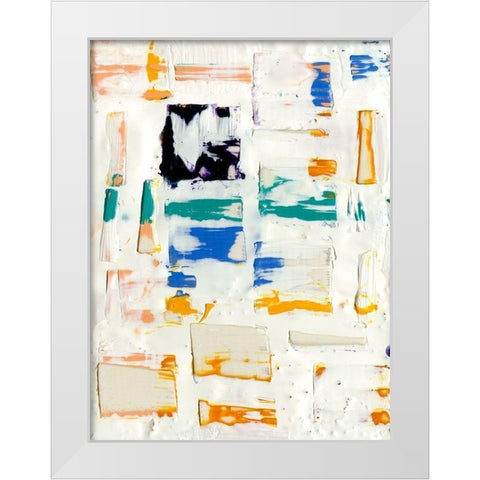 Basket Weave I White Modern Wood Framed Art Print by Ludwig, Alicia