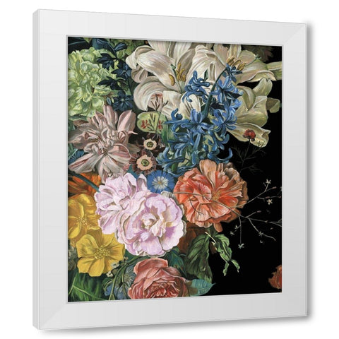 Baroque Floral II White Modern Wood Framed Art Print by Wang, Melissa