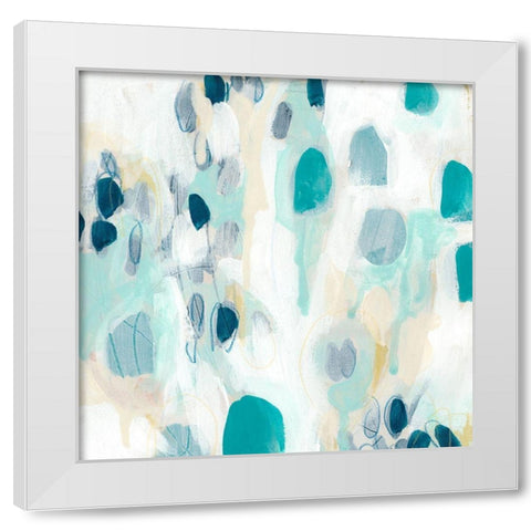 Sky Pebbles II White Modern Wood Framed Art Print by Vess, June Erica