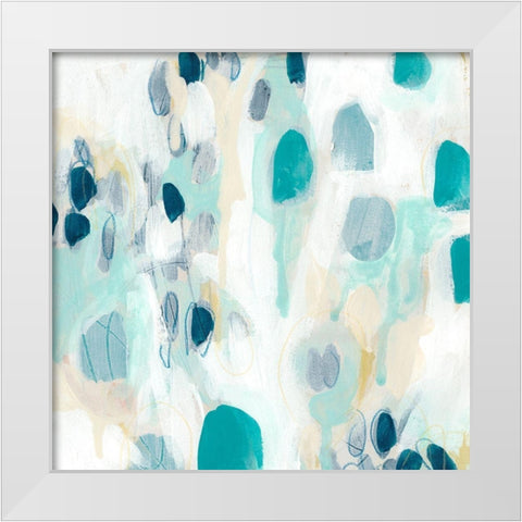 Sky Pebbles II White Modern Wood Framed Art Print by Vess, June Erica