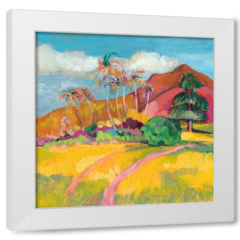 Ode to Gauguin I White Modern Wood Framed Art Print by Goldberger, Jennifer