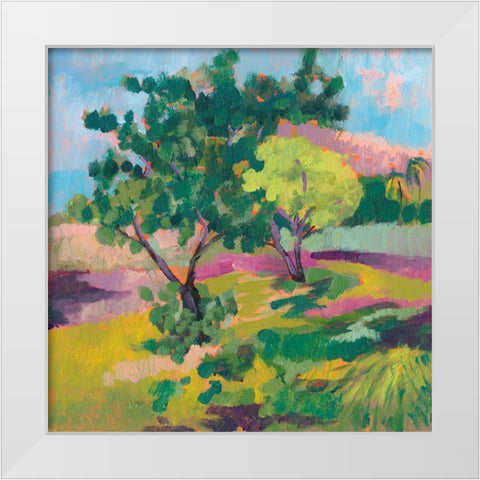 Ode to Gauguin II White Modern Wood Framed Art Print by Goldberger, Jennifer