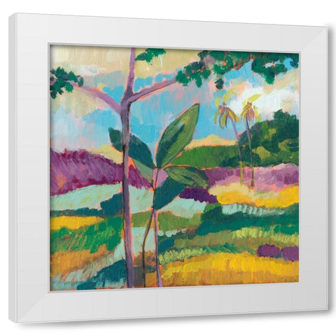 Ode to Gauguin III White Modern Wood Framed Art Print by Goldberger, Jennifer