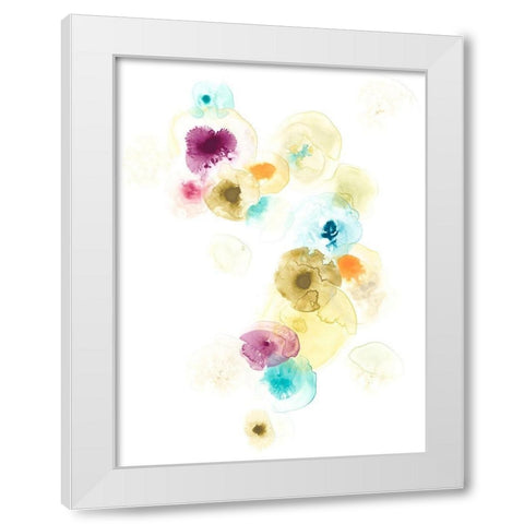 Petri II White Modern Wood Framed Art Print by Vess, June Erica