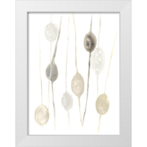 Legume I White Modern Wood Framed Art Print by Vess, June Erica