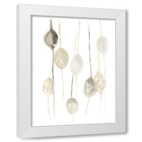 Legume II White Modern Wood Framed Art Print by Vess, June Erica