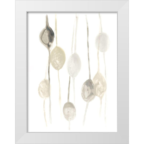 Legume II White Modern Wood Framed Art Print by Vess, June Erica