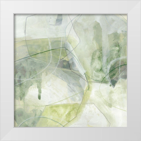 Terra Forma III White Modern Wood Framed Art Print by Vess, June Erica