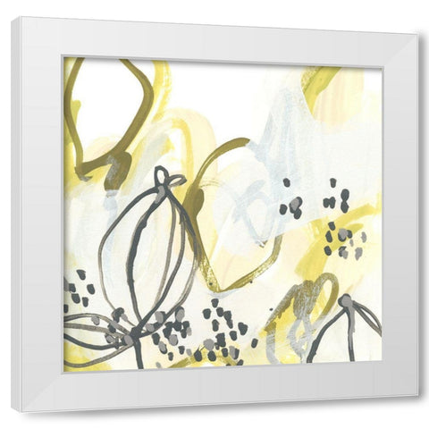 Podular IV White Modern Wood Framed Art Print by Vess, June Erica