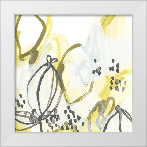 Podular IV White Modern Wood Framed Art Print by Vess, June Erica