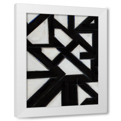 Topographic IV White Modern Wood Framed Art Print by Delamater, Rob