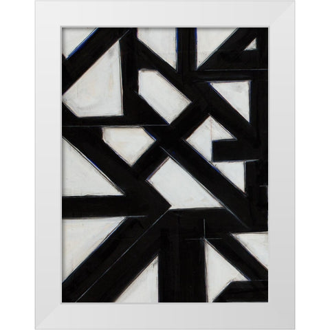 Topographic IV White Modern Wood Framed Art Print by Delamater, Rob