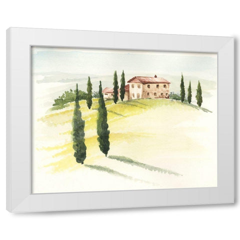 Tuscan Villa I White Modern Wood Framed Art Print by Parker, Jennifer Paxton