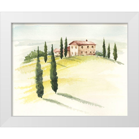 Tuscan Villa I White Modern Wood Framed Art Print by Parker, Jennifer Paxton