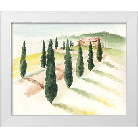 Tuscan Villa IV White Modern Wood Framed Art Print by Parker, Jennifer Paxton