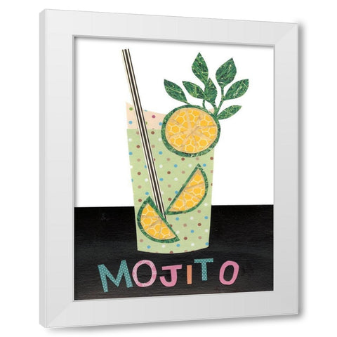 Mix Me a Drink I White Modern Wood Framed Art Print by Moore, Regina
